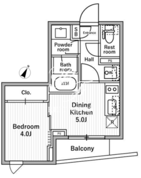 nido本蓮沼 306 間取り図