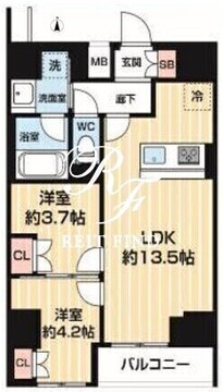 アルコバレーノ南千住 902 間取り図