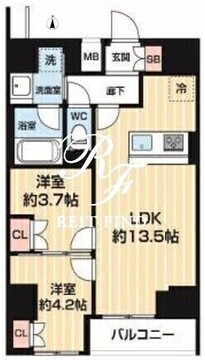 アルコバレーノ南千住 1102 間取り図