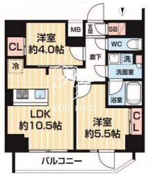 アルコバレーノ南千住 1201 間取り図