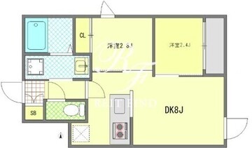 モノリス錦糸町 401 間取り図