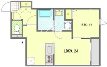 モノリス錦糸町 203 間取り図