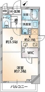 オーキッドレジデンス千代田岩本町 702 間取り図