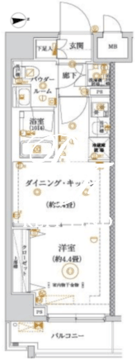 ガリシア亀戸水神 801 間取り図