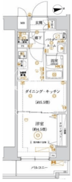 ガリシア亀戸水神 203 間取り図