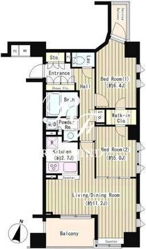 コクヨーレ日本橋 901 間取り図