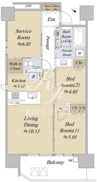 シティハウス巣鴨 904 間取り図