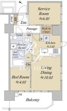 シティハウス巣鴨 603 間取り図