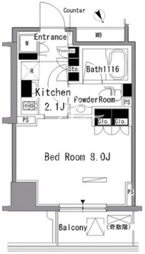 パークアクシス新板橋ウエスト 902 間取り図