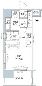 パークキューブ板橋本町 1008 間取り図