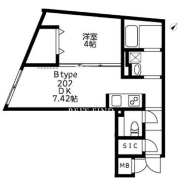 ユーレジデンス武蔵小山 402 間取り図