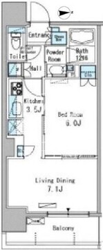 パークアクシス東十条 204 間取り図