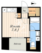 リビオレゾン千代田岩本町ルジェンテ 1404 間取り図