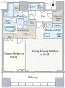 パークコート渋谷ザタワー 3010 間取り図