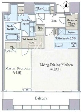 パークコート渋谷ザタワー 3010 間取り図