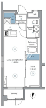 シーフォルムネクスト池袋ウエスト 101 間取り図