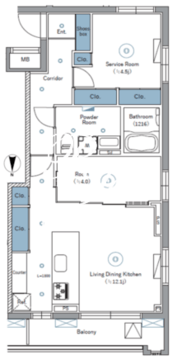 シーフォルムネクスト池袋ウエスト 502 間取り図
