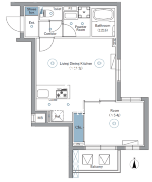 シーフォルムネクスト池袋ウエスト 503 間取り図