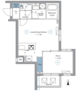 シーフォルムネクスト池袋ウエスト 304 間取り図 ?>