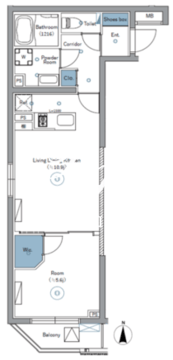 シーフォルムネクスト池袋ウエスト 404 間取り図