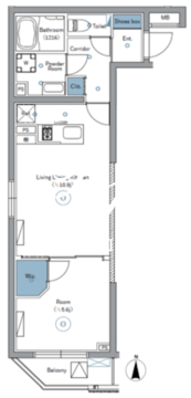 シーフォルムネクスト池袋ウエスト 504 間取り図