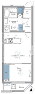 シーフォルムネクスト池袋ウエスト 103 間取り図
