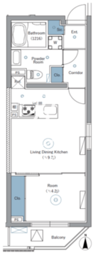 シーフォルムネクスト池袋ウエスト 205 間取り図