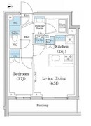 スタイリオ池上サウス 205 間取り図