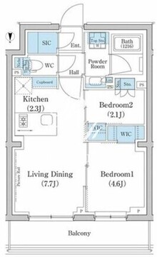 スタイリオ池上サウス 212 間取り図