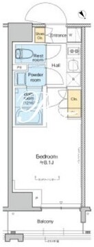 プラウドフラット清澄通り 812 間取り図