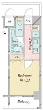 レジディア中目黒2 902 間取り図