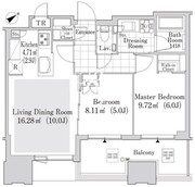 大崎ガーデンレジデンス 1602 間取り図