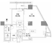 カスタリアタワー品川シーサイド 2302 間取り図