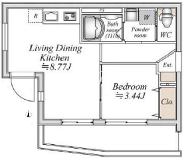 ライブフラット巣鴨 402 間取り図