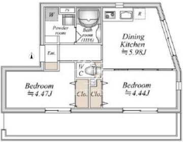 ライブフラット巣鴨 401 間取り図