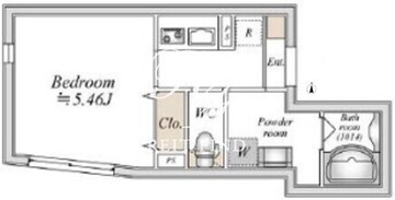 ライブフラット巣鴨 204 間取り図