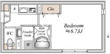 ライブフラット巣鴨 201 間取り図