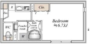 ライブフラット巣鴨 101 間取り図