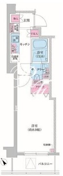 レジディア荻窪3 705 間取り図