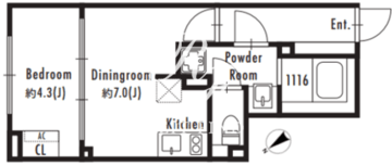 グランパセオ市谷仲之町 104 間取り図