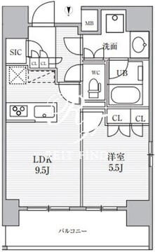 シーズンフラッツ上野稲荷町 403 間取り図
