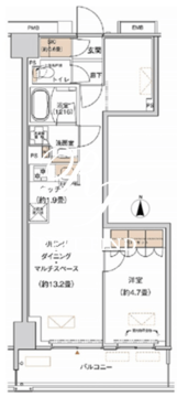 プライムネクサス大森北 314 間取り図
