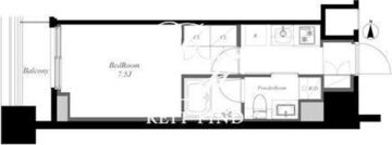 南麻布ノース 206 間取り図