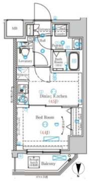 マインド両国 1001 間取り図