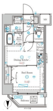 マインド両国 302 間取り図