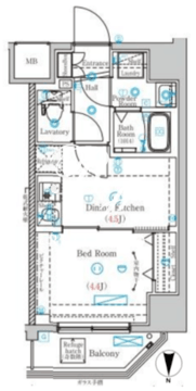 マインド両国 701 間取り図