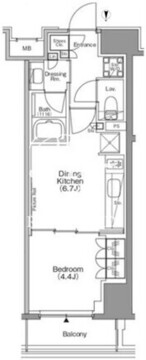 ザ・パークハビオ本所吾妻橋 902 間取り図
