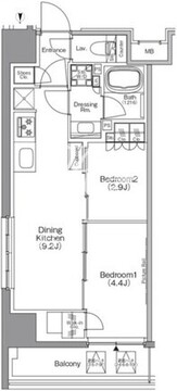 ザ・パークハビオ本所吾妻橋 303 間取り図
