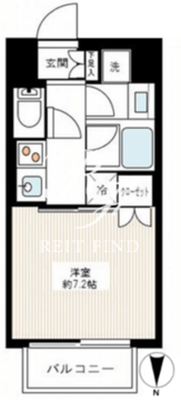 サンウッド錦糸町フラッツ 1206 間取り図