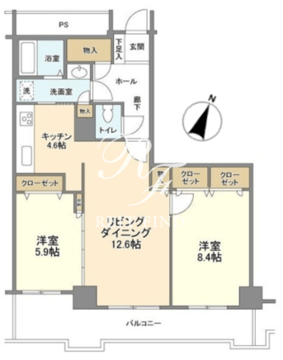 トルナーレ日本橋浜町 4206 間取り図